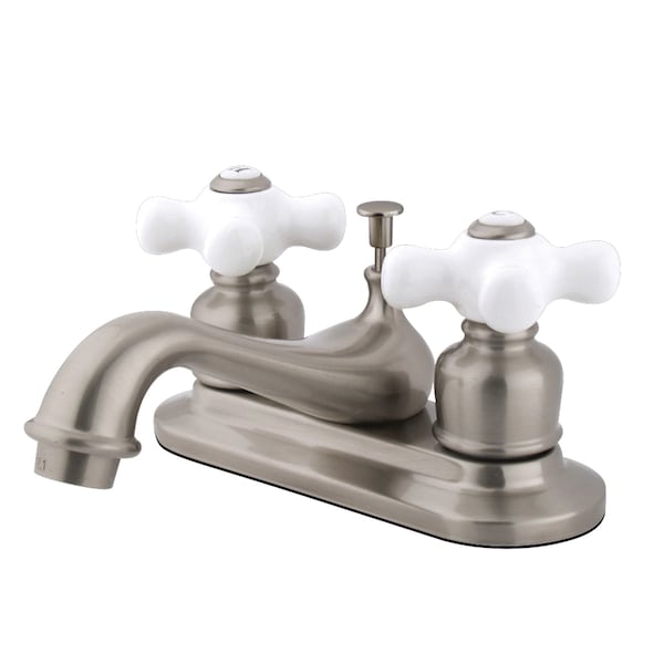 4" Centerset Bathroom Faucet, Brushed Nickel